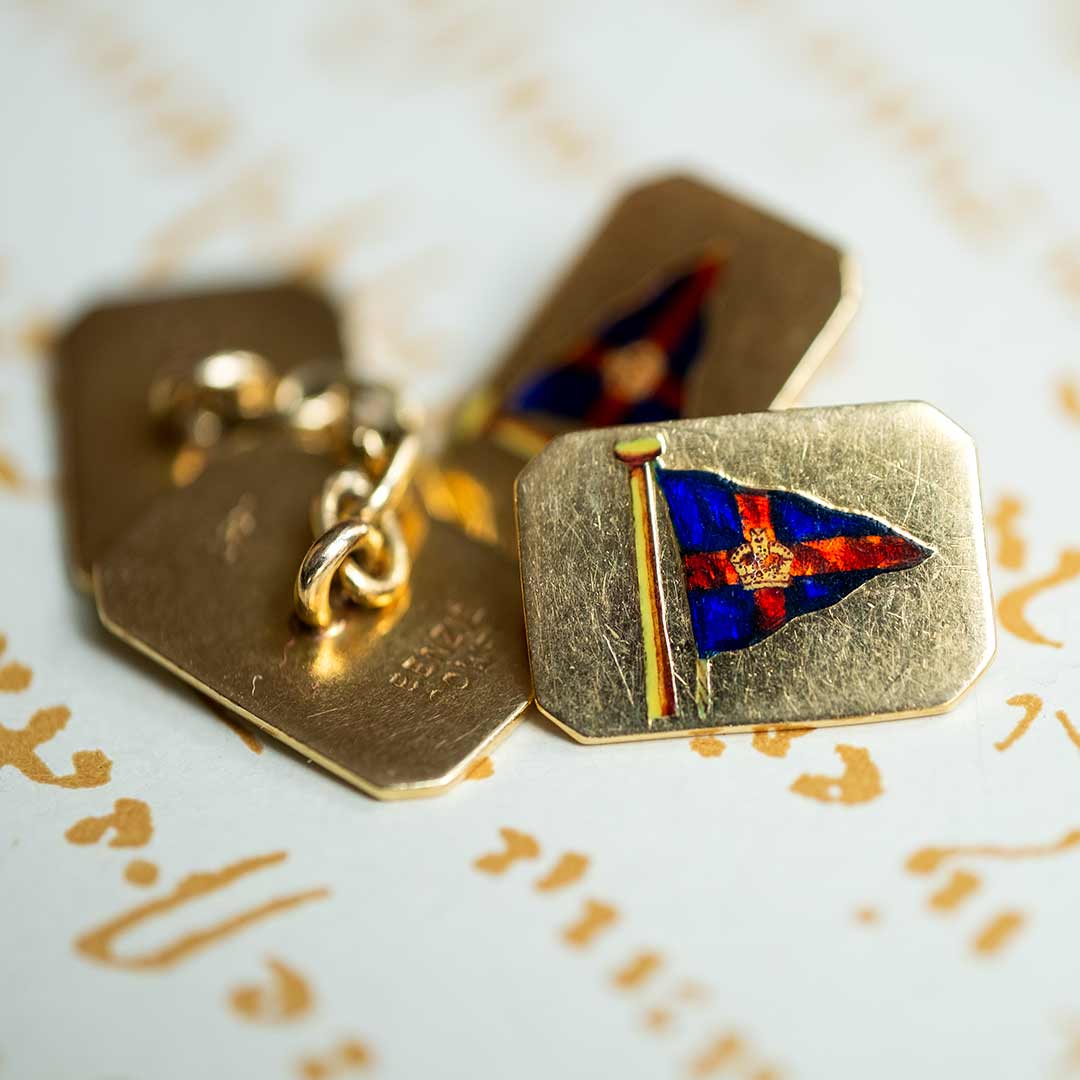 English Yacht Club Cufflinks - Benzie of Cowes