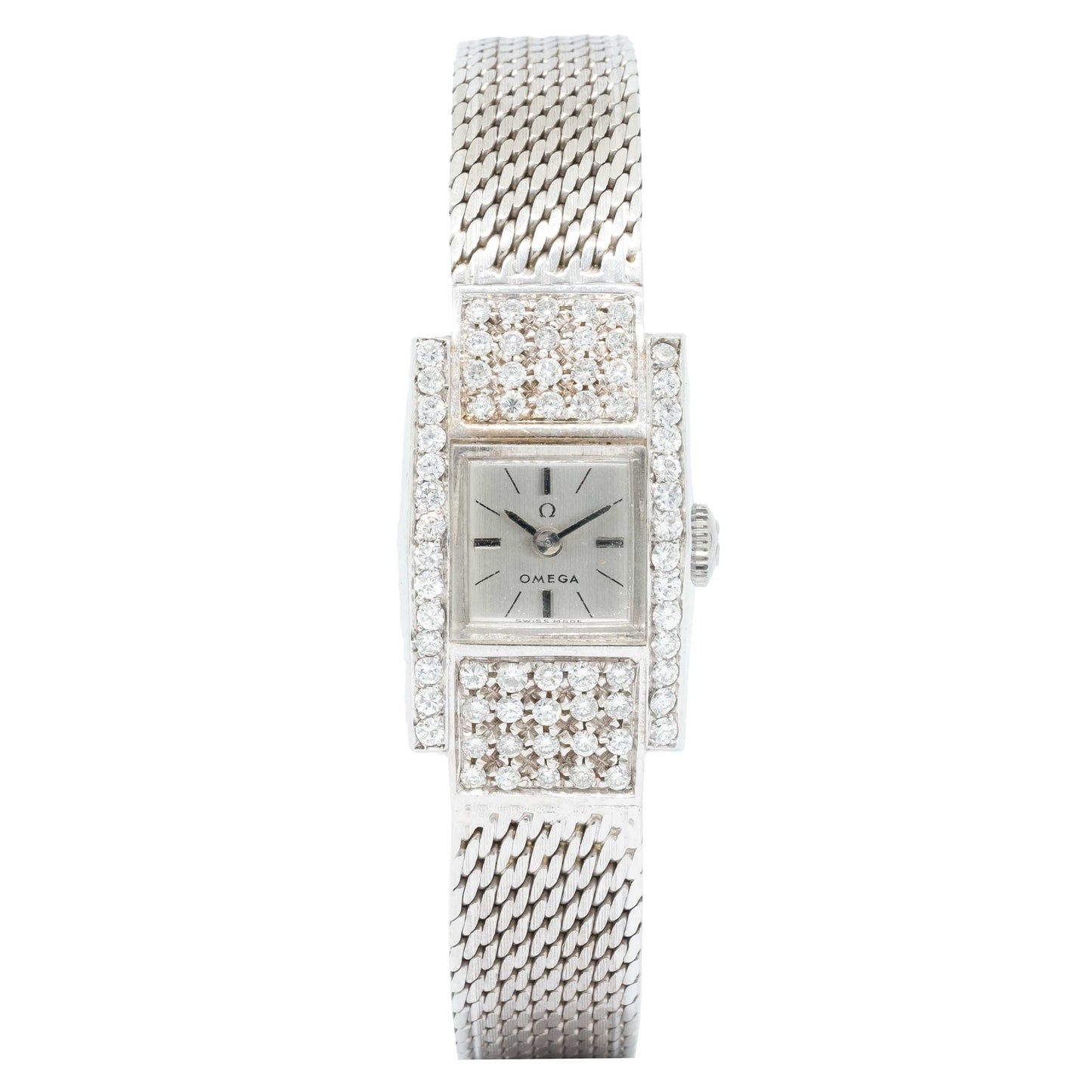 Omega Ladies watch white gold and diamonds