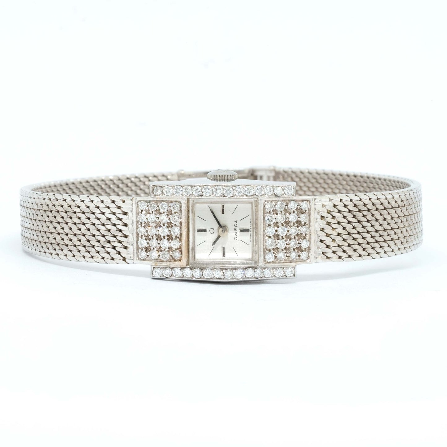 Omega Ladies watch white gold and diamonds