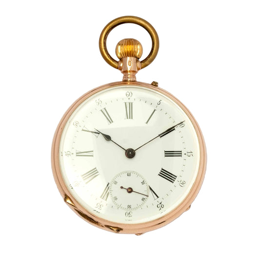 Bornand Genève Pocket Watch in 14kt Gold – Manual Wind with Breguet Hairspring, Late 19th Century