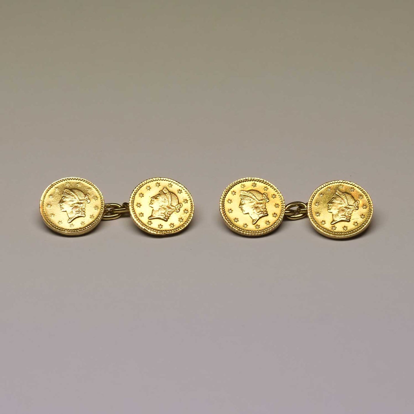 Vintage Gold Coin Cufflinks