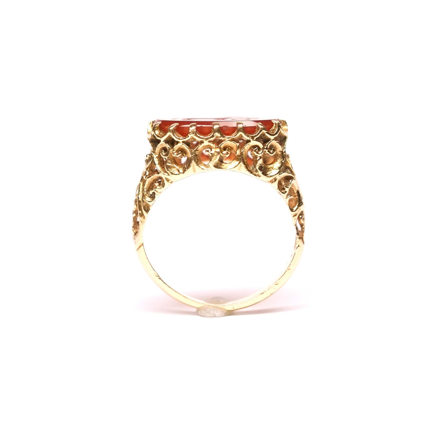 Antique Carnelian Intaglio Gold Ring